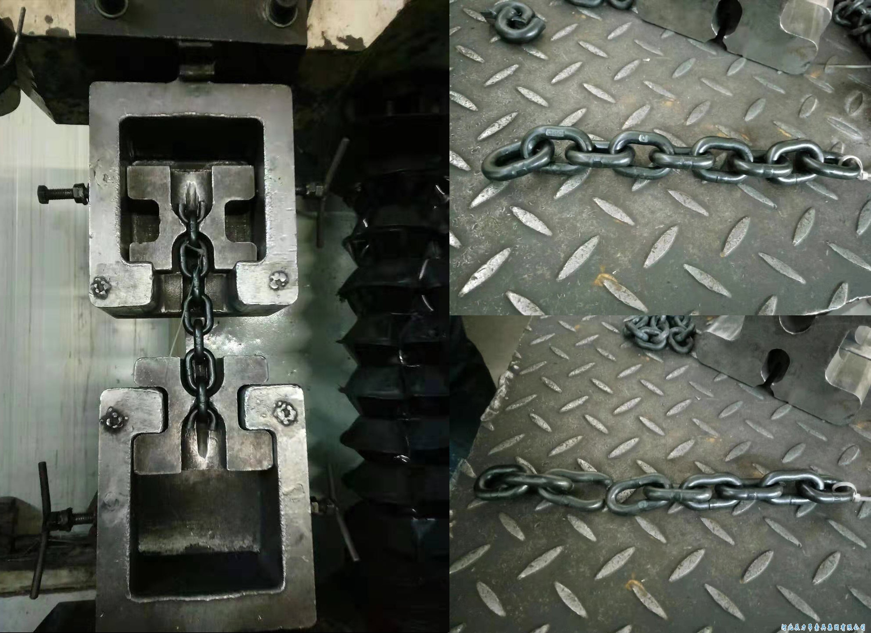 80級起重鏈條破斷測試，大貨隨機抽取測試，檢測結(jié)果杠杠滴